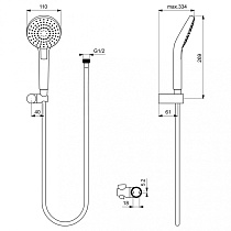 Душевой набор Ideal Standard Idealrain Evo Round L3 B2239AA