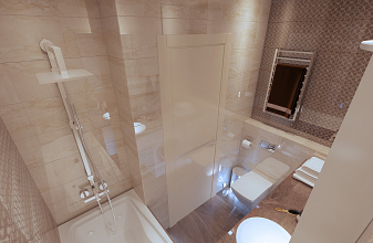 Комфорт и простота в дизайне ванной комнаты