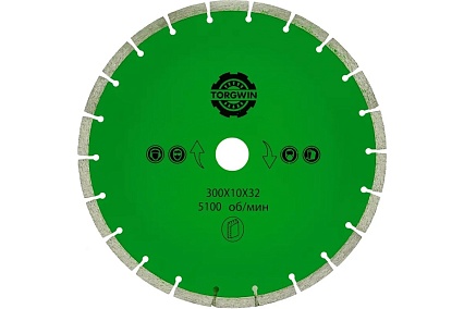 Диск алмазный отрезной по бетону и камню Best for Universal 300x32/25.4х10x2.8 мм, Z22 TORGWIN T786335