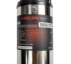 Скважинный многоступенчатый насос Verton DW50/370V (370Вт,Qmax 35л/мин,Hmax 50м,d насоса 76мм, верх.забор) 01.13295.13322