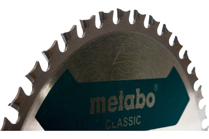 Пильный диск по металлу 165x20 мм, Z40, WZ 4 Metabo SteelCutClassic 628273000