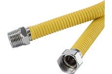 Газовый шланг Millennium подводка для газа, металлическая в оплётке 0.6 м, 1/2 гайка/штуцер PGOM12060