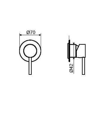 Смеситель для душа Plumberia IXO XO1111OR золото