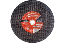 Диск профессиональный специальный отрезной по металлу для резки железнодорожных рельсов Special 355x4x25.4 мм, Т41 CUTOP 50-555