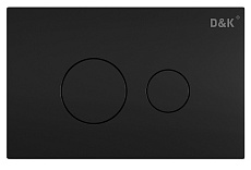 Кнопка смыва D&K Venice DB1029025 черный