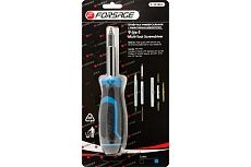 Универсальная переставная отвертка Forsage с комплектом бит, L-210 мм, в блистере 16834 F-303863