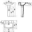 Раковина Creavit Vitroya VT065 56 см