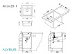 Кухонная мойка Alveus Granital Atrox 20 1131989 47 см серый