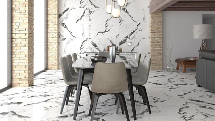 Керамогранит Yurtbay Marble Panda White Polished 60x120 см, P19707.6