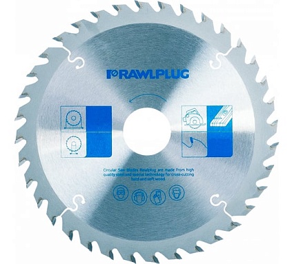 Диск для дисковых пил по дереву 160х20/16 мм, T24 RAWLPLUG RT-CSBW-160T24
