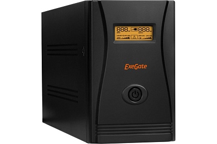 Источник бесперебойного питания Exegate SpecialPro.Smart.LLB-1500.LCD.AVR.C13.RJ.USB.1500VA/950W.LCD.AVR.6C13.RJ45/11USB.285500