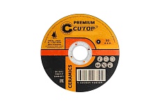 Диск отрезной по металлу, нержавеющей стали и чугуну CERAMICS, серия Premium, T41-180x1.6x22.2 мм CUTOP 50-860