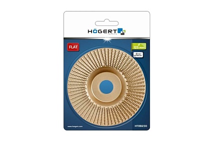 Диск плоский обдирочно-шлифовальный 125х22.2 мм Hoegert Technik HT8B230