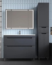 Мебель для ванной Style Line Остин 100 см напольная, графит