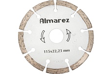 Диск отрезной алмазный Бетон (115х22.23 мм) Almarez 300115