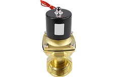 Электромагнитный клапан DN.ru двухходовой VS2W-100V-NC Ду15 Ру10 латунь, VITON 220B AC D130-01559