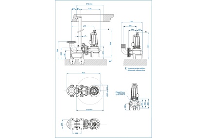 Погружной канализационный насос Dreno Pompe DNB 80-2/150 T 2001540