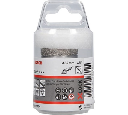 Алмазная коронка Dry Speed X-LOCK 32 мм Bosch 2608599034