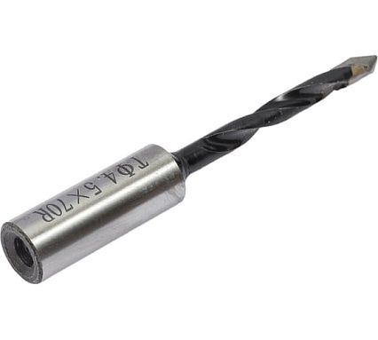Сверло сквозное 4.5х10х70 мм, R Deltatools 06-0071