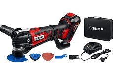 Реноватор Зубр 18 В, 1 АКБ (2 Ач), набор насадок, сумка МФИ-18-21