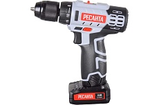 Аккумуляторная дрель-шуруповерт Ресанта ДА-24-2ЛК 75/14/7