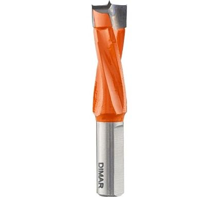 Сверло присадочное глухое левое 4 флейты 12.7x43 мм, L70. хвостовик 10x20 мм Dimar 2014577