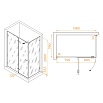 Душевой уголок RGW Stilvol SV-040Gr 140x80 серый, прозрачное 353204048-110