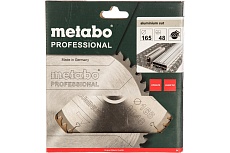 Пильный диск по алюминию 165x20 мм, Z48, FZ/TR -5 Metabo AluminiumCutProf 628276000