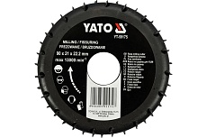 Фреза по дереву для УШМ 90 мм Yato YT-59175