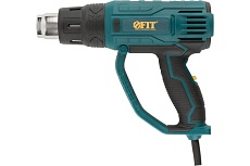 Технический фен FIT 2000 Вт, 350/600 C, 300/500 л/мин, резиновая накладка, коробка 80612