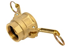 Камлок типа D (розетка; внутренняя резьба BSP; 32 мм-1 1/4&quot;; латунь) TITAN LOCK TL125DBR