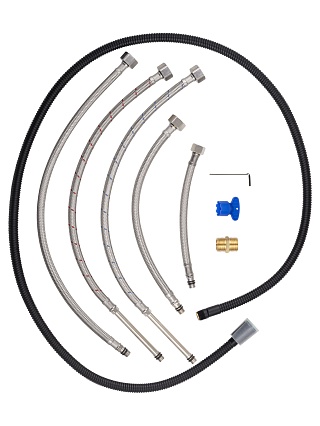 Смеситель для раковины Wonzon&Woghand WW-121B108-CR выдвижной излив, хром
