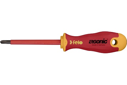Диэлектрическая крестовая отвертка Felo Ergonic +/- H 2X 100 41620390