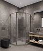 Душевой уголок Timo TTSS-100/13C-8L 100x100 левый, прозрачный, никель