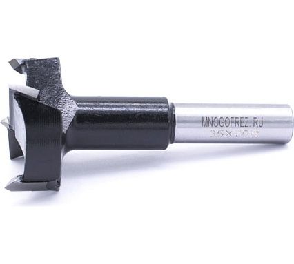 Сверло чашечное четырехзаходное по дереву FT120219R (35х70 мм; хв-к 10 мм; правое вращение) МНОГОФРЕЗ 6606