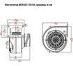 Радиальный вентилятор улитка BVN алюминиевый корпус, BDRAS 120-60