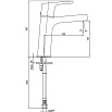 Смеситель для раковины E.C.A. Luna 102808940EX золото
