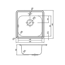 Кухонная мойка Iddis Strit STR48P0i77 48.5 см сталь