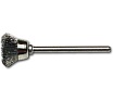 Щетка концевая гофрированная Lessmann миниатюрная чашка Д18x6, ROF 0.10 мм, хвостовик 3 мм 430323