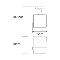 Держатель для стакана WasserKRAFT Rhin K-8728 никель
