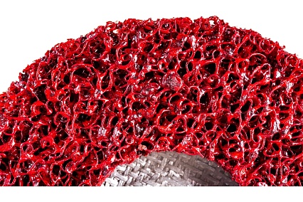 Диск зачистной Clean Strip Red 127х22 мм с фибровой оправкой BlackFox 12580
