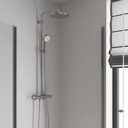 Душевая стойка Grohe Tempesta Cosmopolitan 250 26670000 термостат