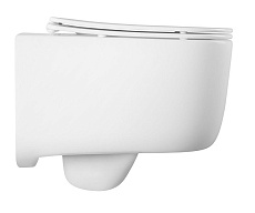 Подвесной унитаз SET Aquatek Лугано-019 4в1, кнопка хром матовый