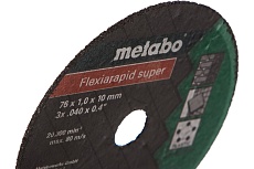 Диск отрезной универсальный Flexiarapid S (76x1.0х10 мм;5 шт.) Metabo 626871000