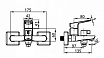 Смеситель для ванны Milardo Atlantic ATLSBC0M02 с душем