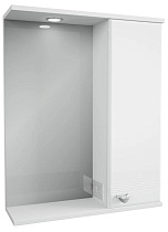 Зеркальный шкаф 1MarKa Story 58 см правый, белый