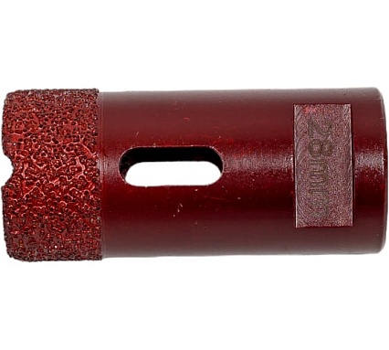 Коронка алмазная вакуумная по камню D28-15W-40L-M14 (28х40 мм; М14) Messer 06-35-028