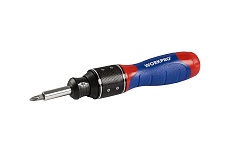 Реверсивная отвертка WORKPRO 6-скоростная с двойным приводом 32 насадки WP221055