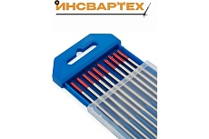 Электроды вольфрамовые Инсвартех WT-20, красные, 10 шт в пенале, d1.6 мм IST0027
