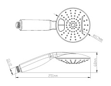 Душевая лейка D&K DC1101601